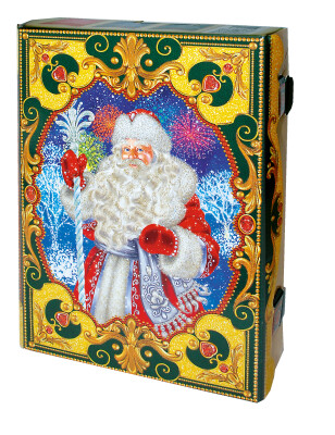 Упаковка для сладких детских новогодних подарков «Книга»