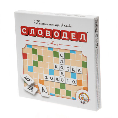 Упаковка для сладких детских новогодних подарков «Игра настольная Словодел мини»