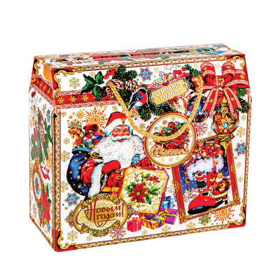 Упаковка для сладких детских новогодних подарков «Зимняя пора»