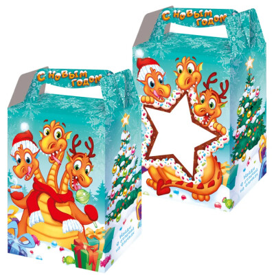 Упаковка для сладких детских новогодних подарков «Банкир»