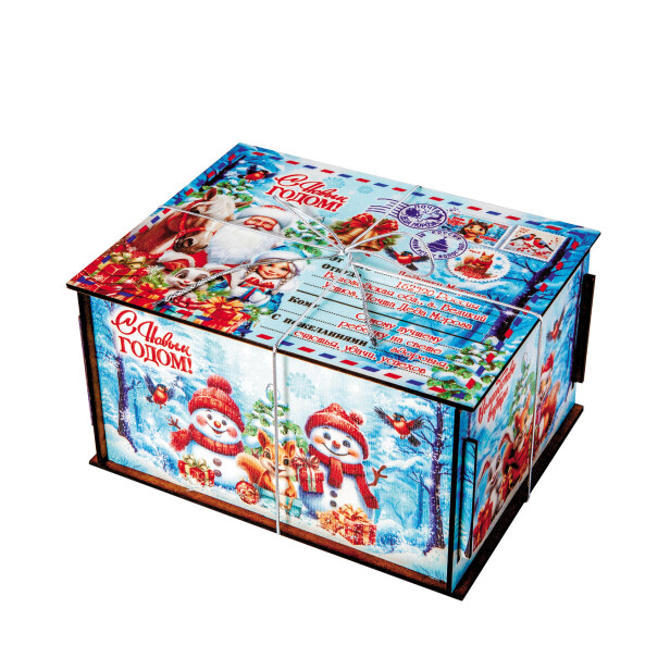 Детский сладкий новогодний подарок «Посылка». Фото 1