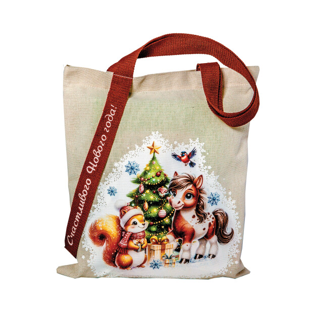 Детский сладкий новогодний подарок «Сумка №1». Фото 2