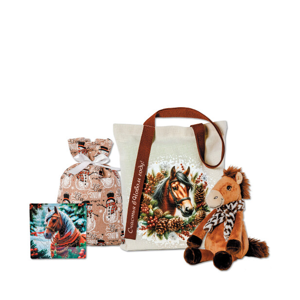 Детский сладкий новогодний подарок «Сумка №2». Фото 1