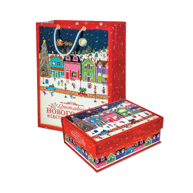 Детский сладкий новогодний подарок «Провинция». Фото 1