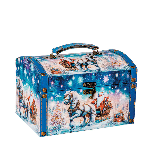 Детский сладкий новогодний подарок «Сундучок». Фото 1