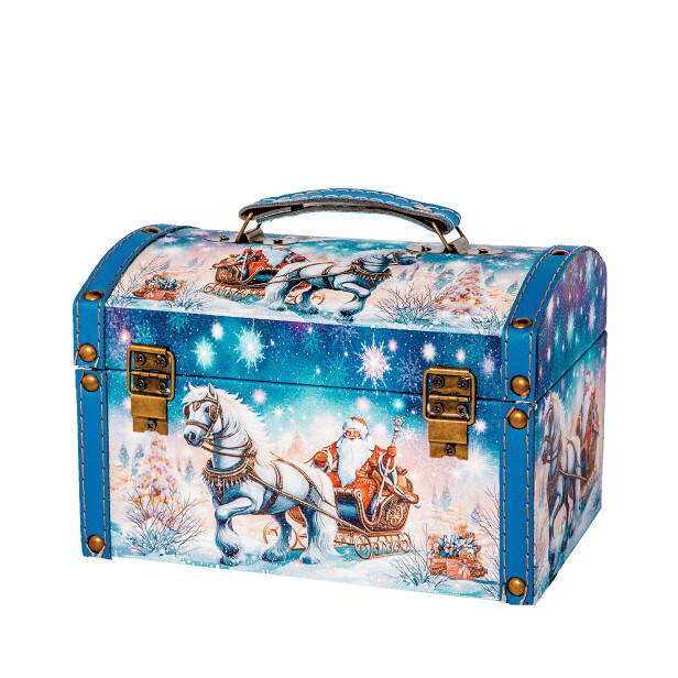 Детский сладкий новогодний подарок «Сундучок». Фото 2